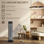 HOMCOM 1200 Watt 5118 BTU Electric Tower Space Heater with Adjustable Thermostat-119626089