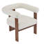 Fauteuil d'appoint rembourré en velours Faiella-331930764