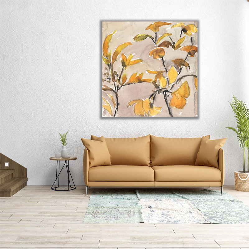 «Ginkgo Leaf Moment II», reproduction d'art sur toile, H 40 po x l 40 po