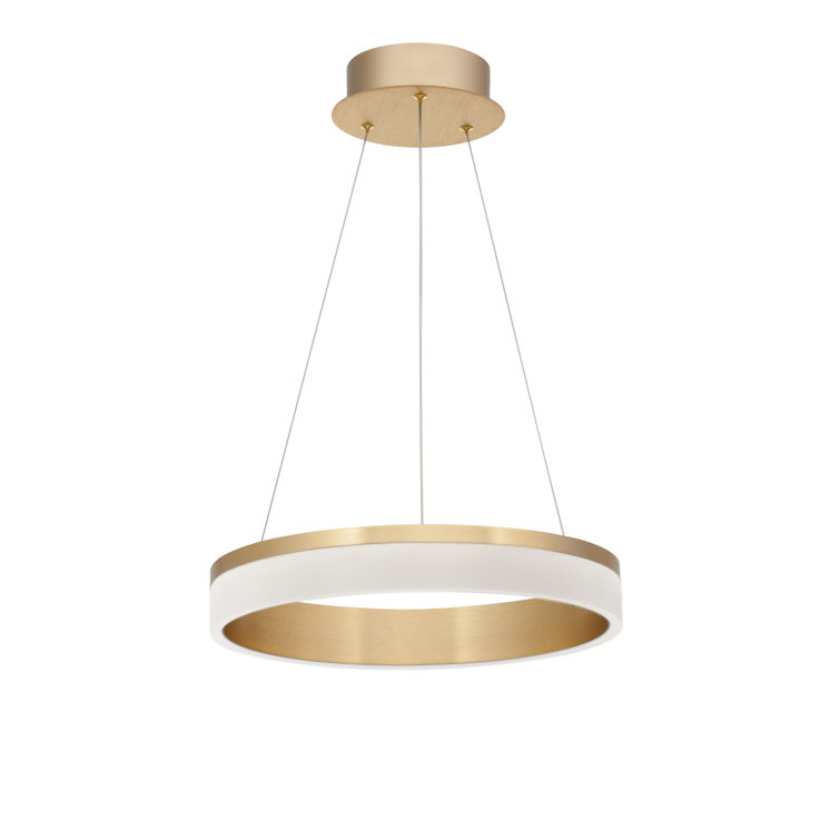 1 - Light Bronze LED Single Pendant