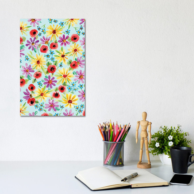 Painted Garden II by Amanda Mcgee - Wrapped Canvas Painting, 20.32 cm H x 30.48 cm W