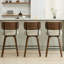 Swivel Upholstered Counter Stool With Wood Frame-114223069-114223065
