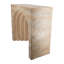 Console arquée moderne avec faux travertin beige