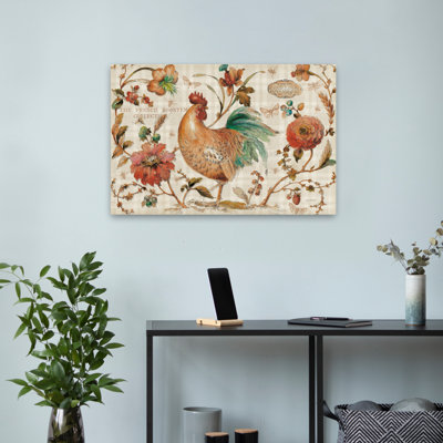 French Country I 3624 - campagne, art floral crème