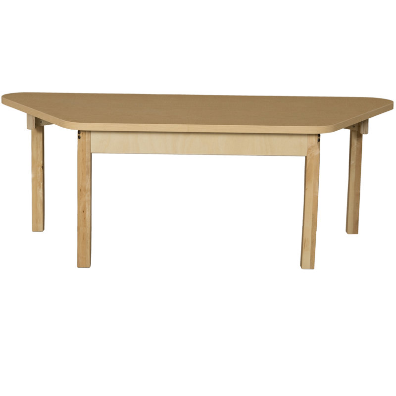 Table d'activité trapézoïdale, H 14 po x L 60 po x l 30 po, Non