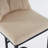 Set Of 2, Modern Upholstered Bar Stool With Button-Tufted Backrest, Counter Height Chair With Sturdy Metal Frame, Comfortable Padded Seat For Kitchen, Bar, Or Dining Room-104200214