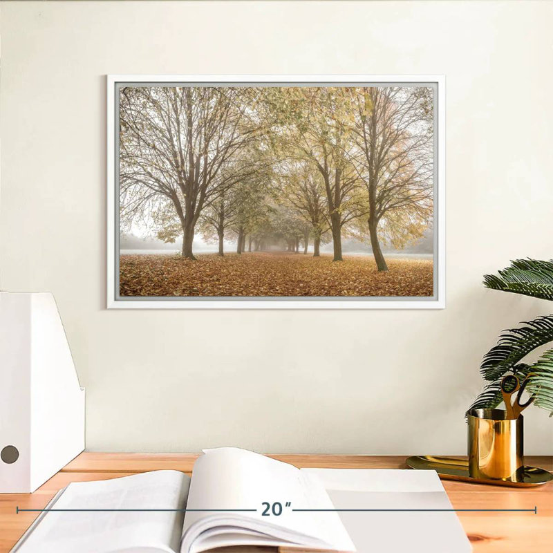 Paix d'automne, Cadre flottant blanc, 13 po x 9 po