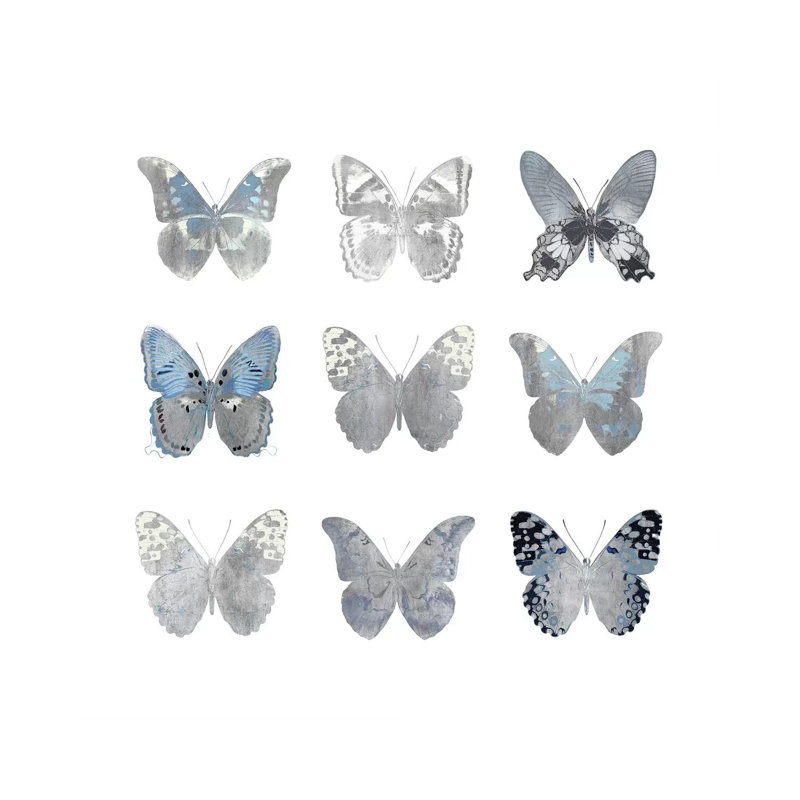 Butterfly Study II by Julia Bosco - No Frame Gallery-Wrapped Canvas Giclée on Canvas, 45.72cm H x 45.72cm W