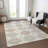 Machine Washable Indoor/Outdoor Christain ACN1445 Ivory Rug-109533144
