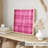 Abstract Hot Pink Plaid Pattern I Modern Unframed Art Print-1153198029