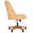 Modern Wood Frame Rossland Task Chair, Aesthetic  Chic print Armless Adjustable 38'' H Office Chair-734361025