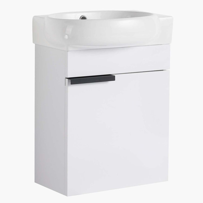 Alyria 16.8'' Single Bathroom Vanity with Ceramic Top