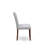 5 Piece Kitchen Table Set Contains a Drop Leaves Wooden Table and 4 Grey Linen Fabric Parson Dining Chairs with High Back - Acacia Walnut Finish-155773769-155773775-155773772
