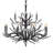 Eve 12 - Light Steel Dimmable Tiered Chandelier