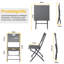 Foldable Outdoor Patio Dining Side Chair-4754444