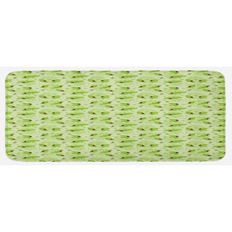 Tapis de cuisine coccinelle