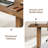 63" Fluted Executive Desk, Morden Workstation With Thickened Tabletop, Large Writing & Conference Table For Home Office Or Dining-520484811