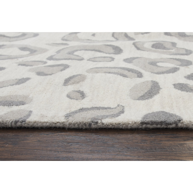 Tapis gris en laine touffeté à la main Siloam, 9 pi x 12 pi