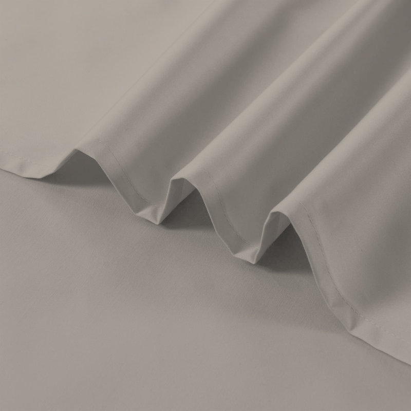 Kal 100% Cotton Sheet Set, Taupe, Twin