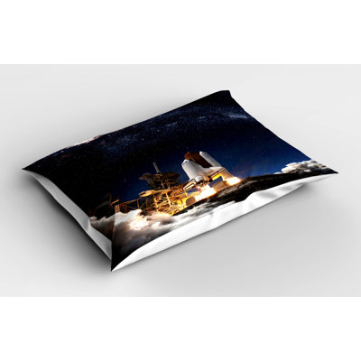 Spaceship Polyester Sham Set