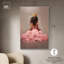 Princesse en toile rose, portrait ébène par Art Remedy-107450703-107450687
