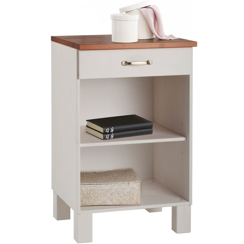 Flintwood Matte Base Unit, White/Honey