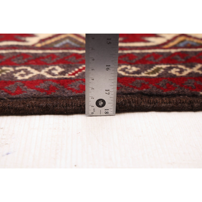 Tapis rouge Teimani crème 3 pi x 5 pi 7 po