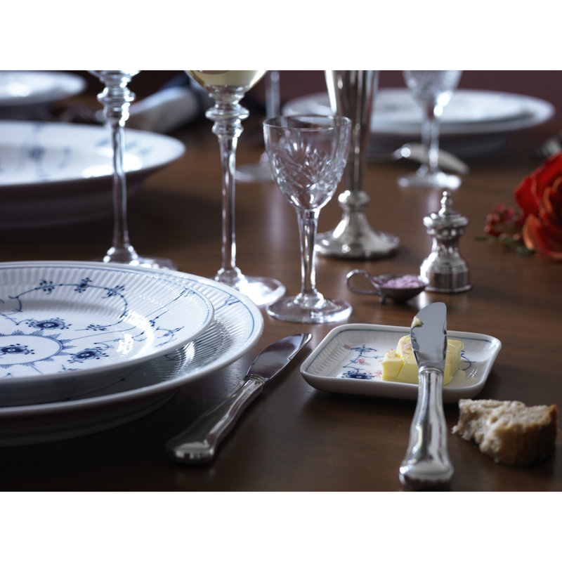 Blue Fluted Plain 10" Plate
