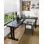 Bureau en L noir en bois massif-660560000