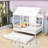 Luff Wood House Daybed with Trundle-1331507167-1331507161