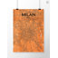 Milan City Map - No Frame Print-2008575088
