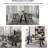 70.86" Oval Dining Table for 6-8 People, Wood Kitchen Table, Rustic Dinner Room Table with Sturdy Tapered Legs, Home Furniture Kitchen Table for Kitchen, Living Room-1373079503