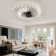 Caddaric Modern LED Ceiling Light,42-Light Heads Flower Shape Ceiling Lights,with Remote Control