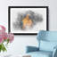 Blue and Yellow Macaw Parrot in Abstract - Picture Frame Drawing Print-55687070-55687075