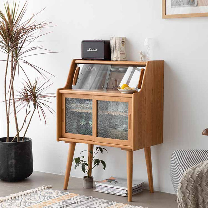 Buffet de rangement à portes vitrées