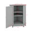 Armoire de salle de bain d'angle triangulaire avec tablettes réglables-113930193