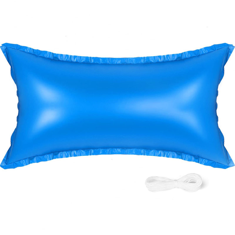 4x8 FT Pool Cover Pillow For Above Ground Swimming Pools Rectangular Float Cushion Winterize Pool Closing Kit With 15m Rope