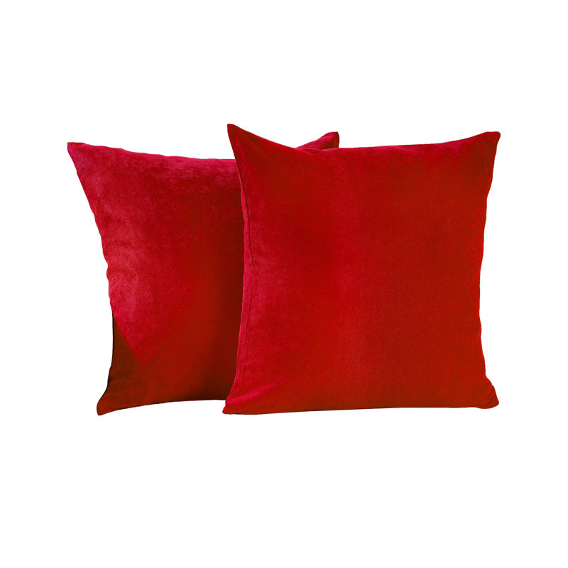 Housses de coussin décoratif, H 12 po x l 20 po, Rouge