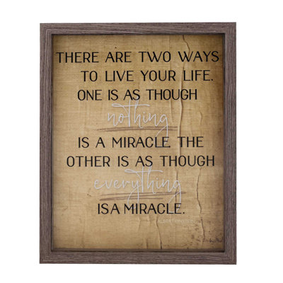 Framed Wall There Are Two Ways To 11x14