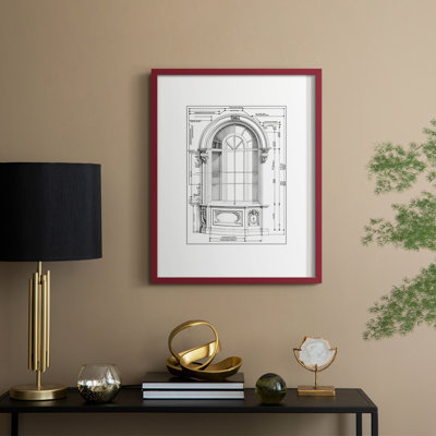 Vintage Sketch LXXII Framed Print - Solid Wood