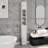 Freestanding Tall Slim Storage Cabinet With 1 Drawer 2 Doors And 4 Adjustable Shelves For Various Spaces