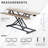 Vivo Reclaimed Wood Standing Desk Monitor Riser 32" Sit Stand Tabletop