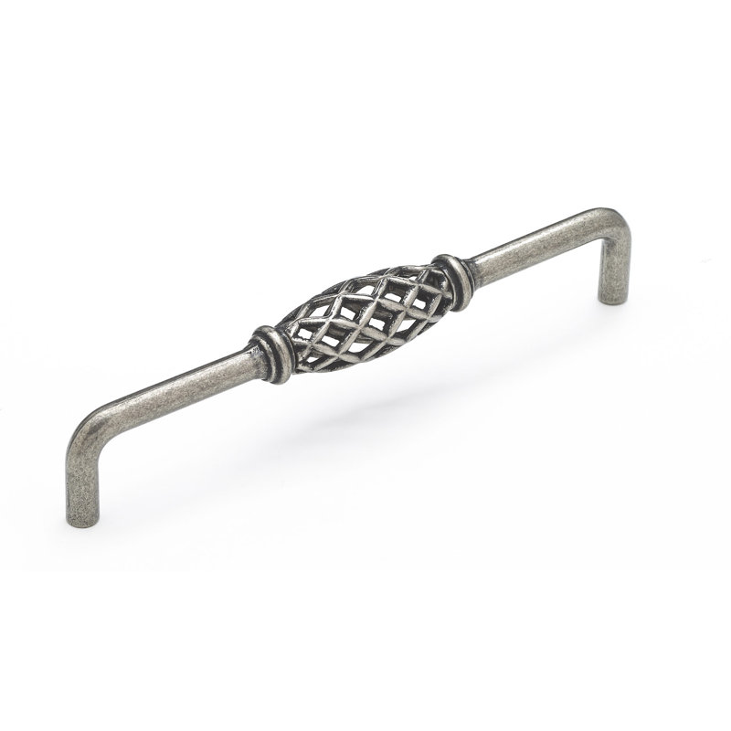 Expression 6 5/16" Centre to Centre Birdcage Pull, Natural Iron