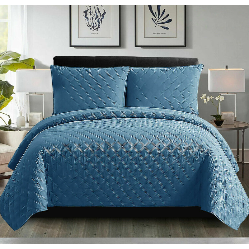Amnon Throw Blanket, W240 x L240cm, Blue