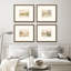 Ensemble de 4 petits paysages Ashonti