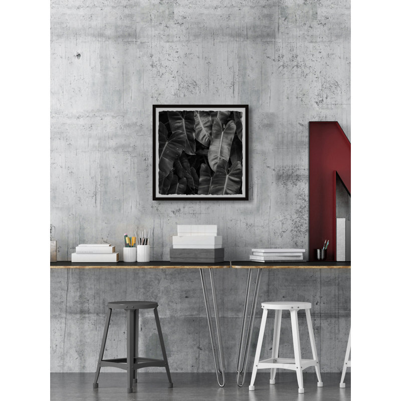 Lush Jungle Leaves - Single Picture Frame Painting, 41 cm H x 41 cm W