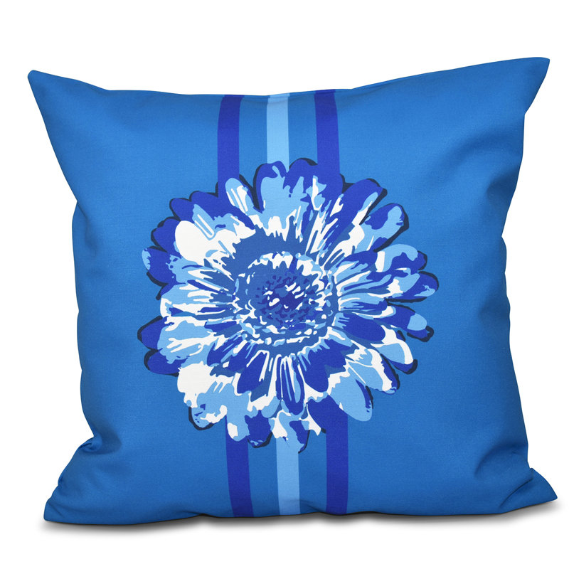 Housse et insert de coussin Happy Hippy, H 16 po x l 16 po, Bleu