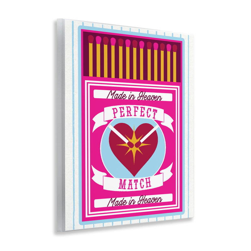 Plaque murale «Perfect Match Made In Heaven» par Lil 'Rue