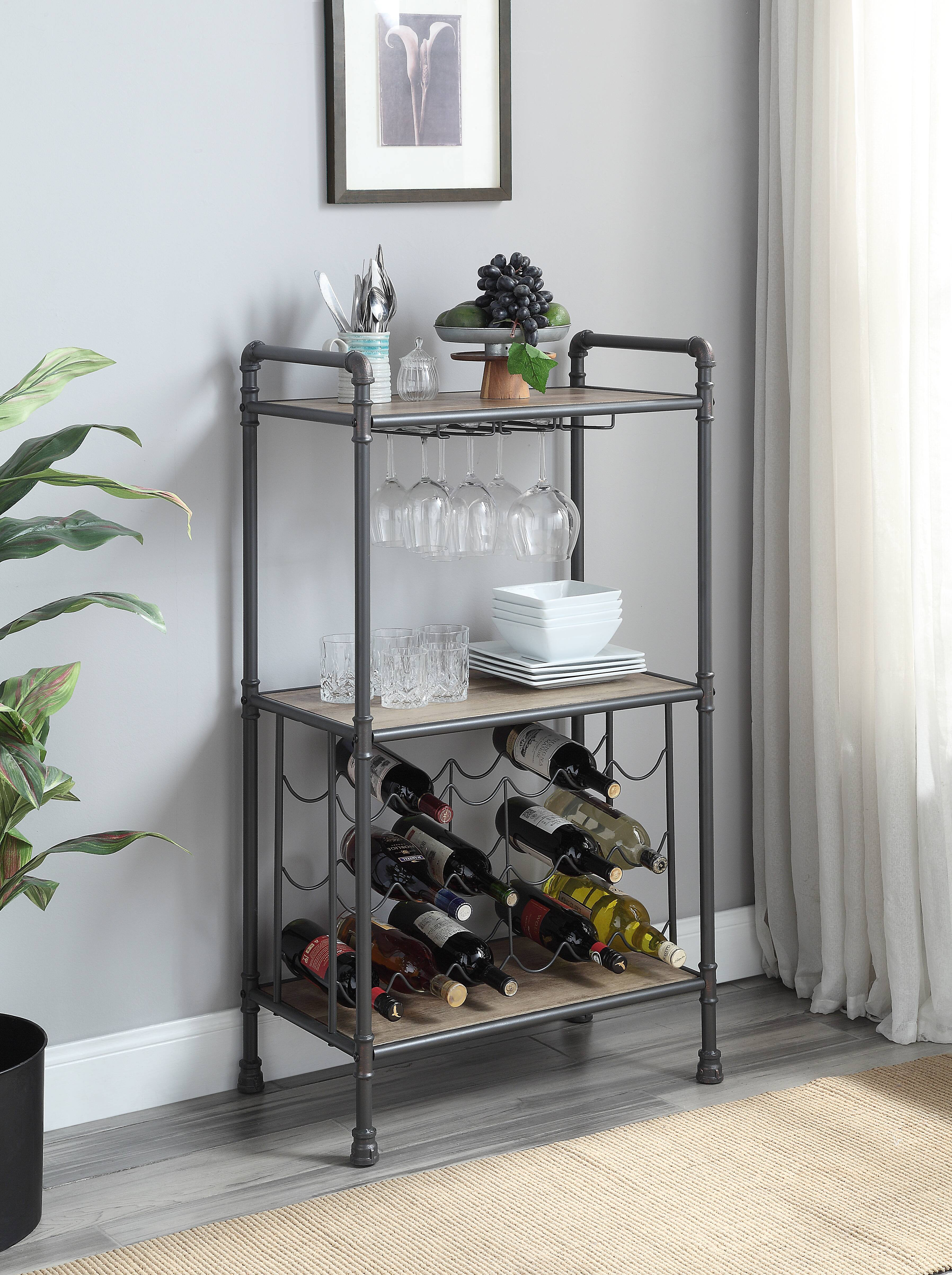 Trent Austin Design® Antique Oak And Sandy Gray Finish Wine Rack | Wayfair