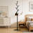 Freestanding Coat Rack With 8 Hooks, Heavy Duty Metal Coat Tree With Sturdy Cast Iron Base, Creative Tree Branch Design For Entryway, Hallway, Bedroom And Office